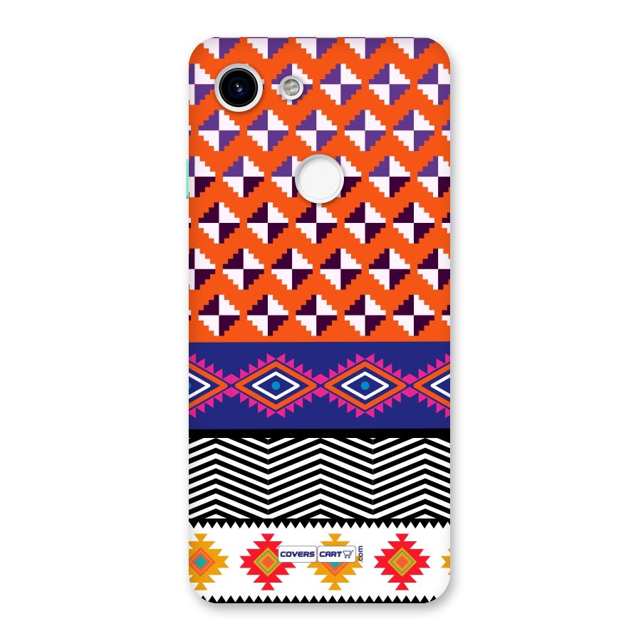 Mixed Pattern Aztec Back Case for Google Pixel 3