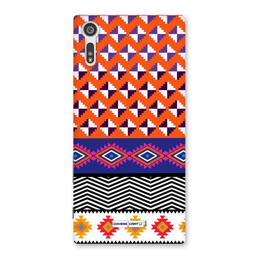 Mixed Pattern Aztec Back Case for Xperia XZ