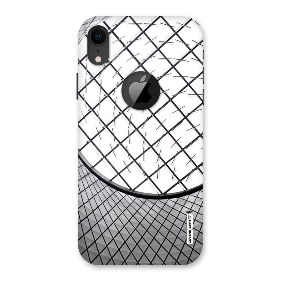 Modern Abstract Pattern Back Case for iPhone XR Logo Cut