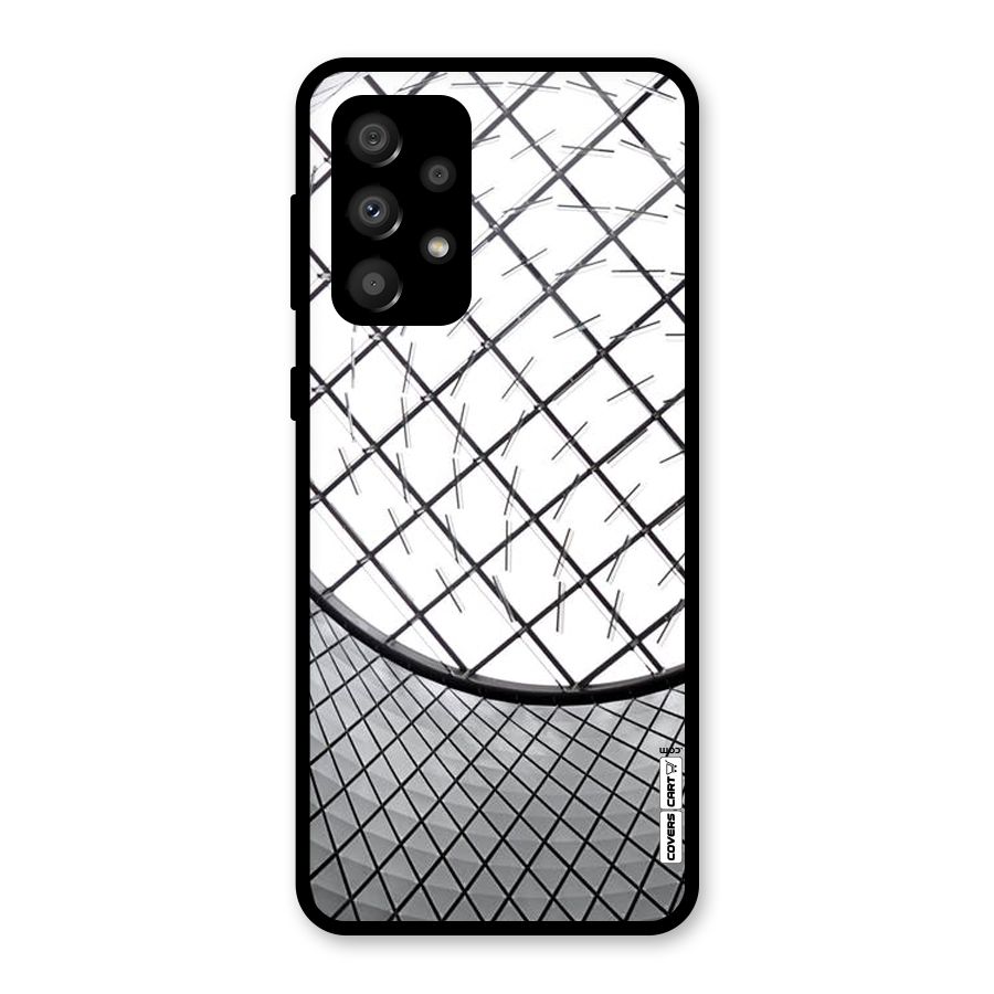 Modern Abstract Pattern Glass Back Case for Galaxy A32