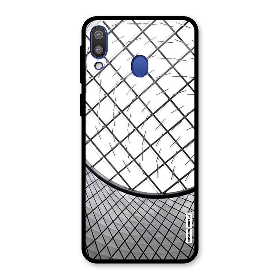 Modern Abstract Pattern Glass Back Case for Galaxy M20