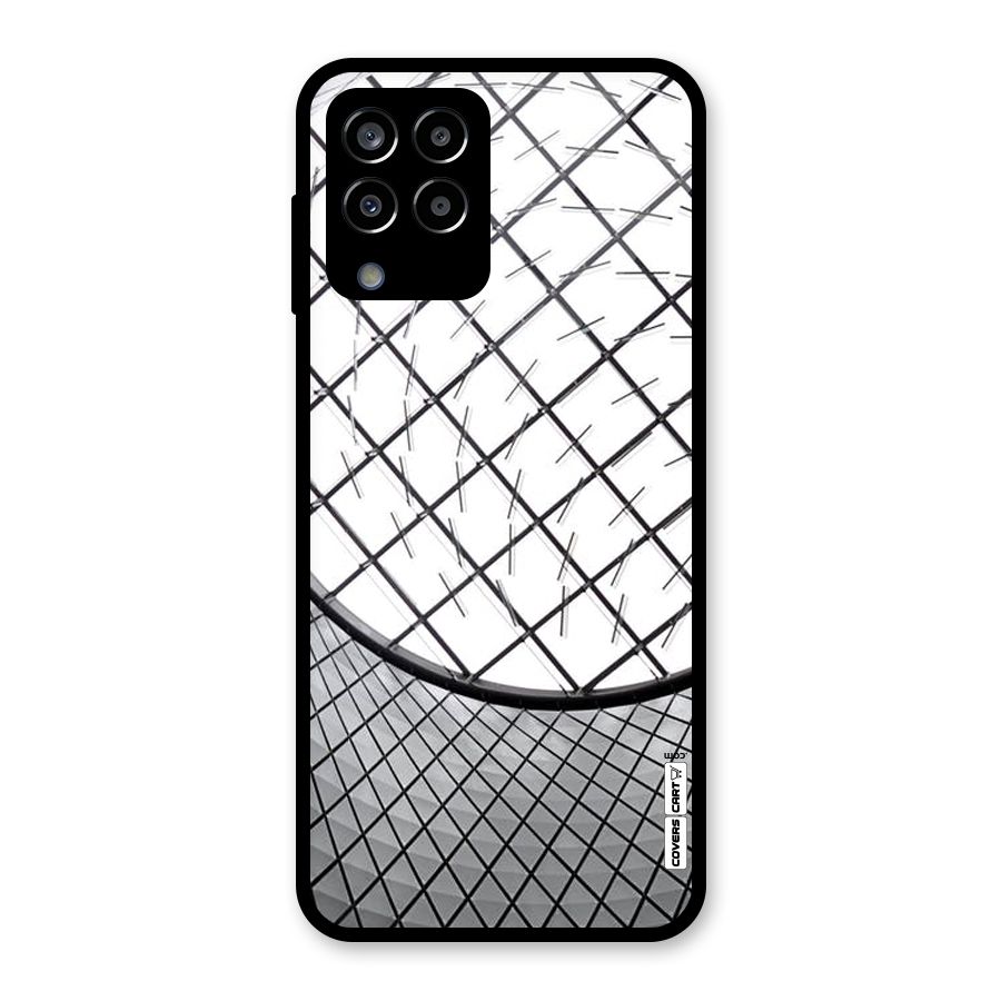 Modern Abstract Pattern Glass Back Case for Galaxy M33
