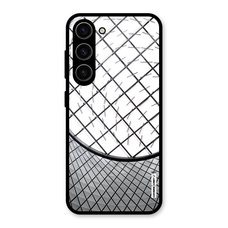 Modern Abstract Pattern Glass Back Case for Galaxy S23