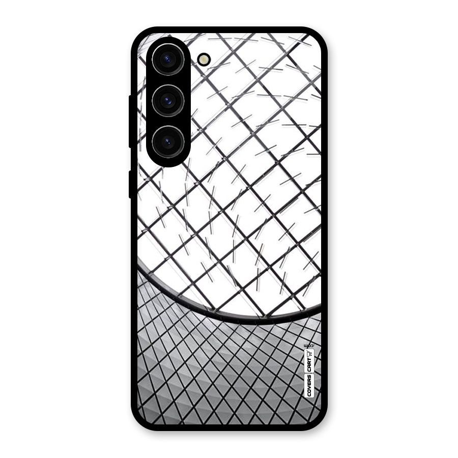 Modern Abstract Pattern Glass Back Case for Galaxy S23 Plus