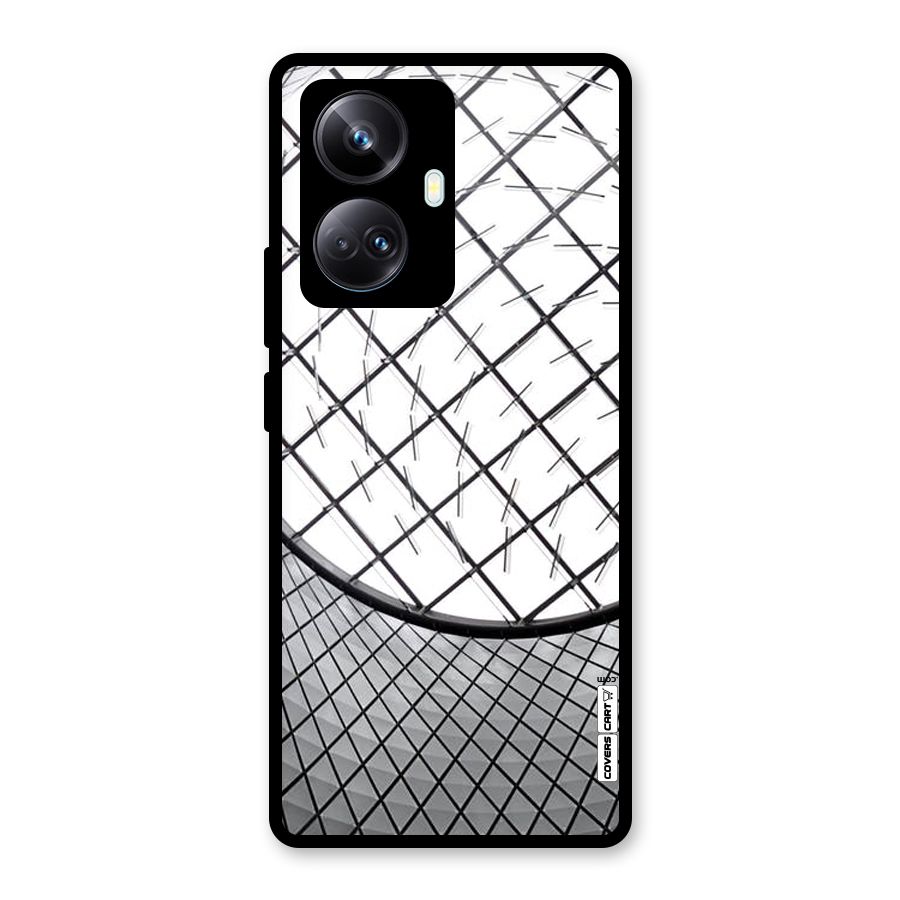 Modern Abstract Pattern Glass Back Case for Realme 10 Pro Plus
