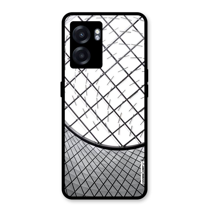 Modern Abstract Pattern Glass Back Case for Realme Narzo 50 5G