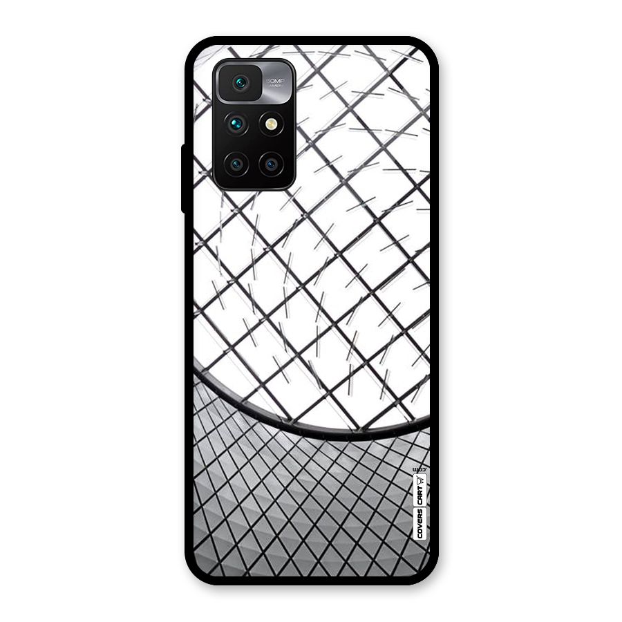 Modern Abstract Pattern Glass Back Case for Redmi 10 Prime