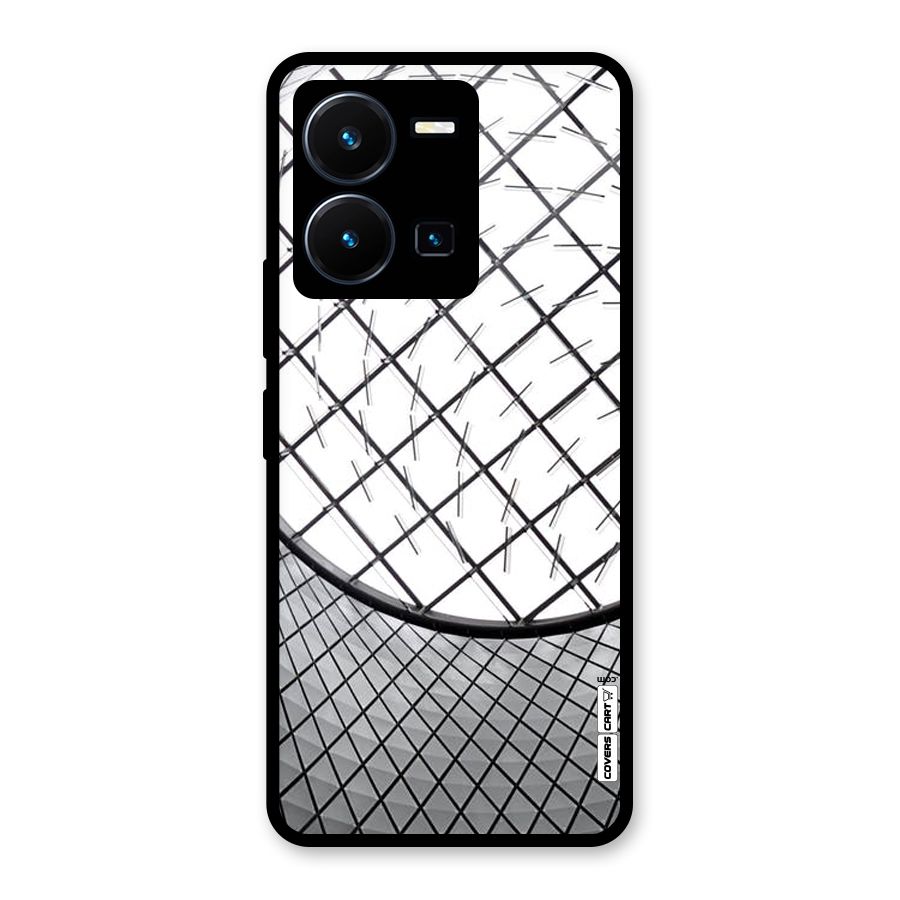 Modern Abstract Pattern Glass Back Case for Vivo Y35
