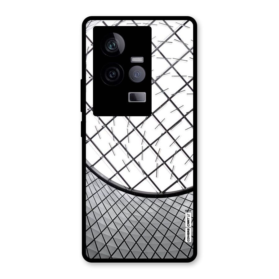Modern Abstract Pattern Glass Back Case for Vivo iQOO 11 5G