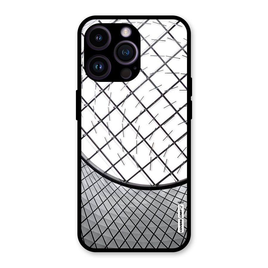 Modern Abstract Pattern Glass Back Case for iPhone 14 Pro Max