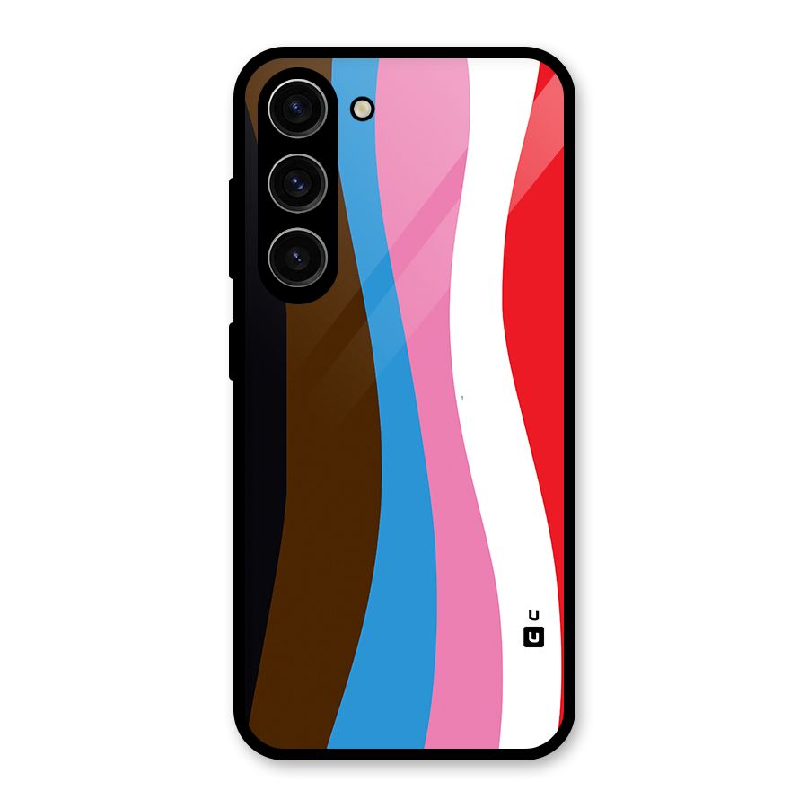 Modern Curves Glass Back Case for Galaxy S23