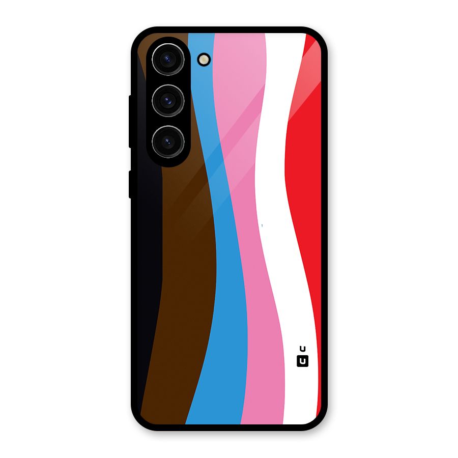 Modern Curves Glass Back Case for Galaxy S23 Plus