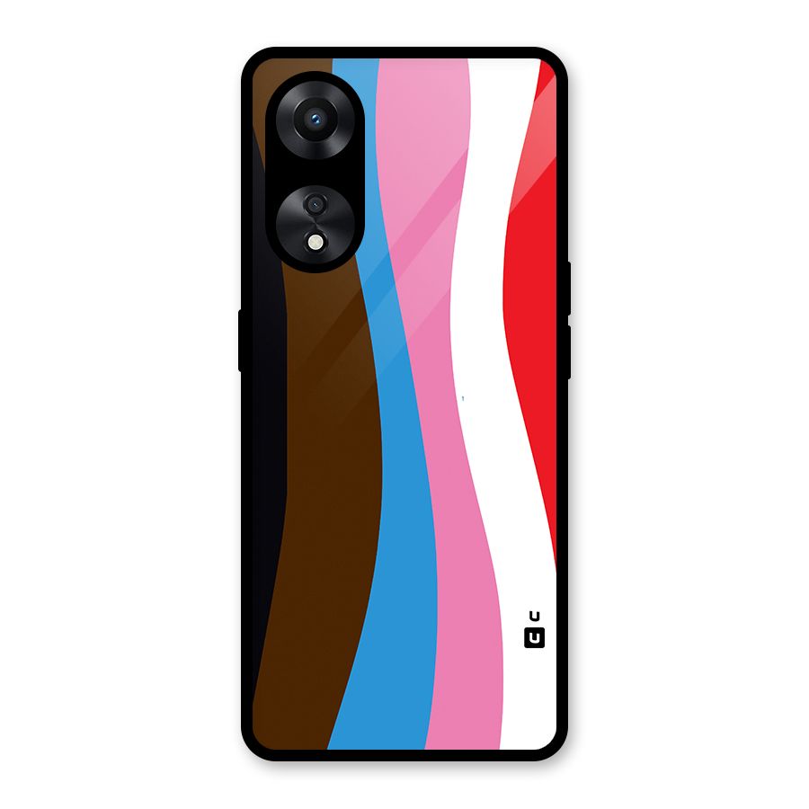 Modern Curves Glass Back Case for Oppo A78