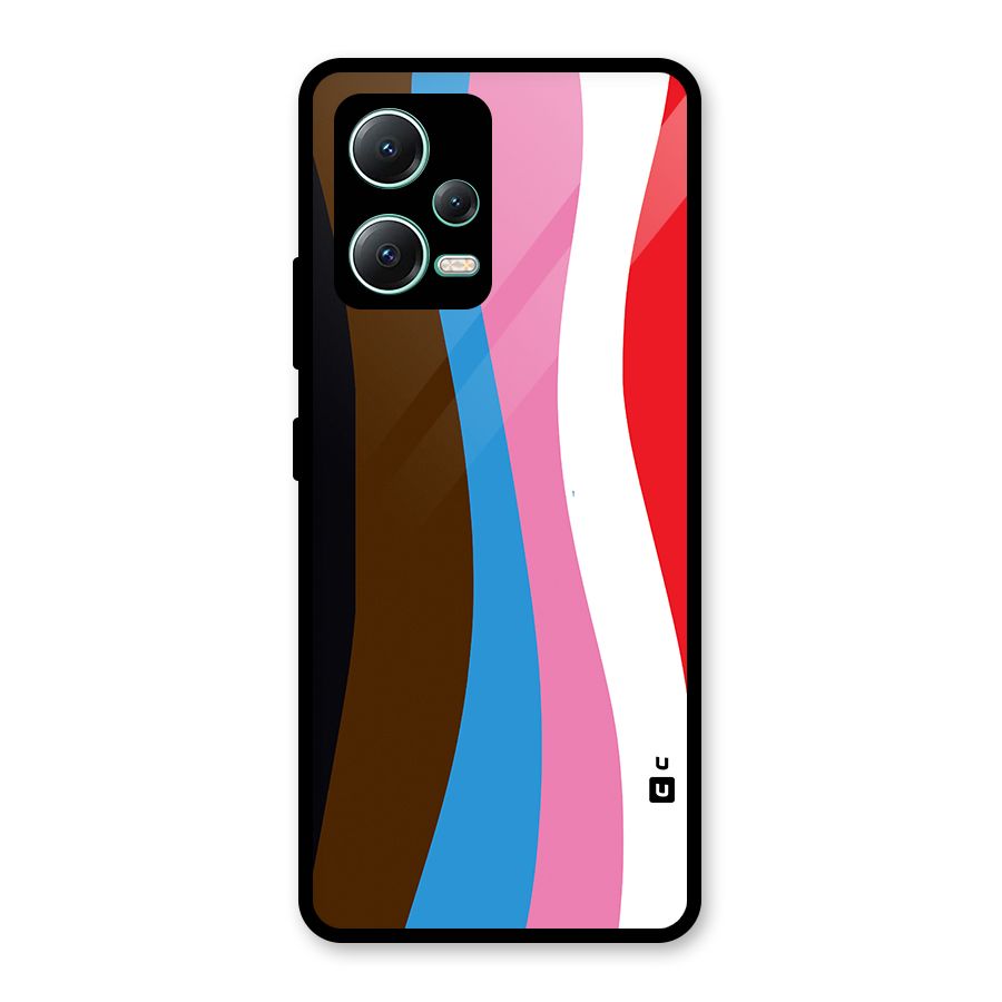 Modern Curves Glass Back Case for Redmi Note 12 5G