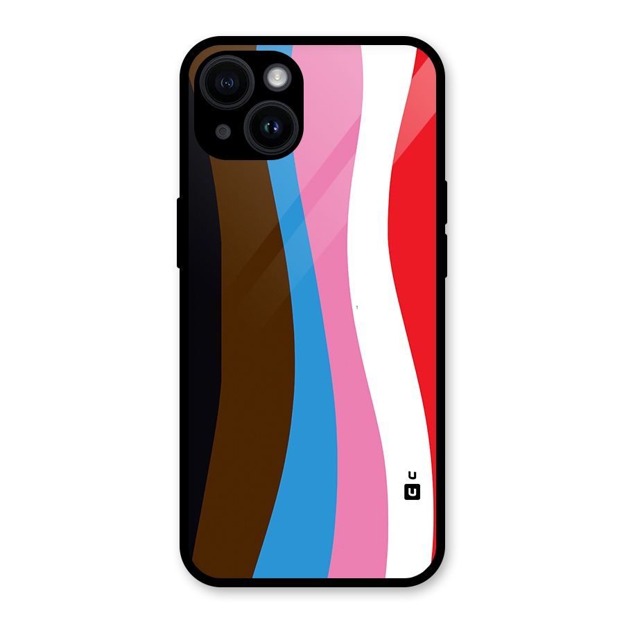Modern Curves Glass Back Case for iPhone 14