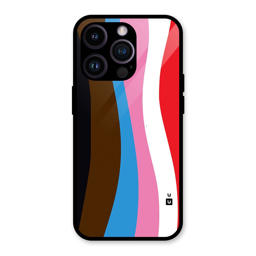 Modern Curves Glass Back Case for iPhone 14 Pro