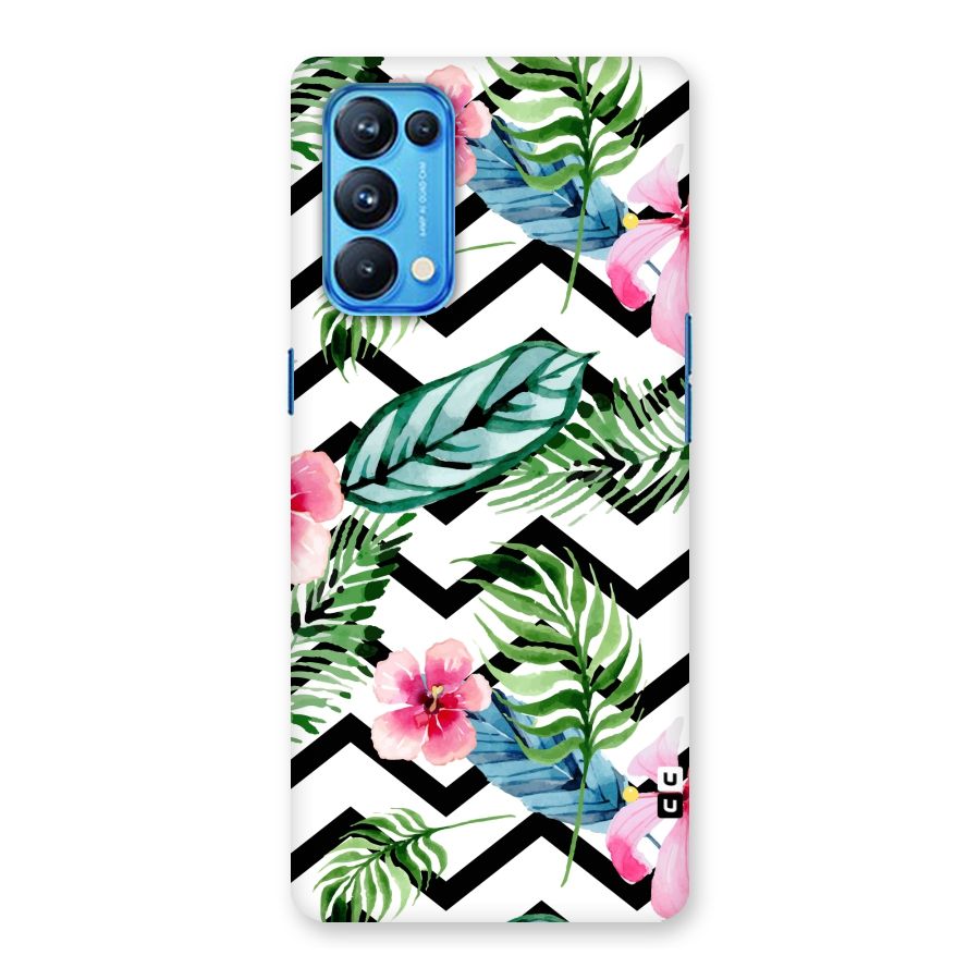 Modern Flowers Back Case for Oppo Reno5 Pro 5G