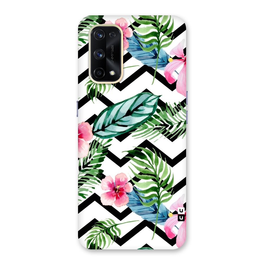 Modern Flowers Glass Back Case for Realme X7 Pro