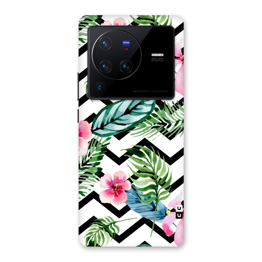 Modern Flowers Back Case for Vivo X80 Pro