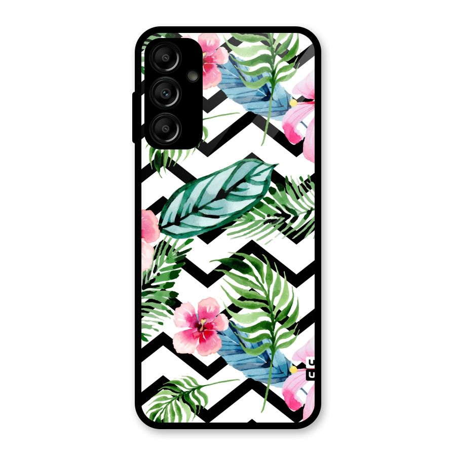 Modern Flowers Glass Back Case for Galaxy A14 5G