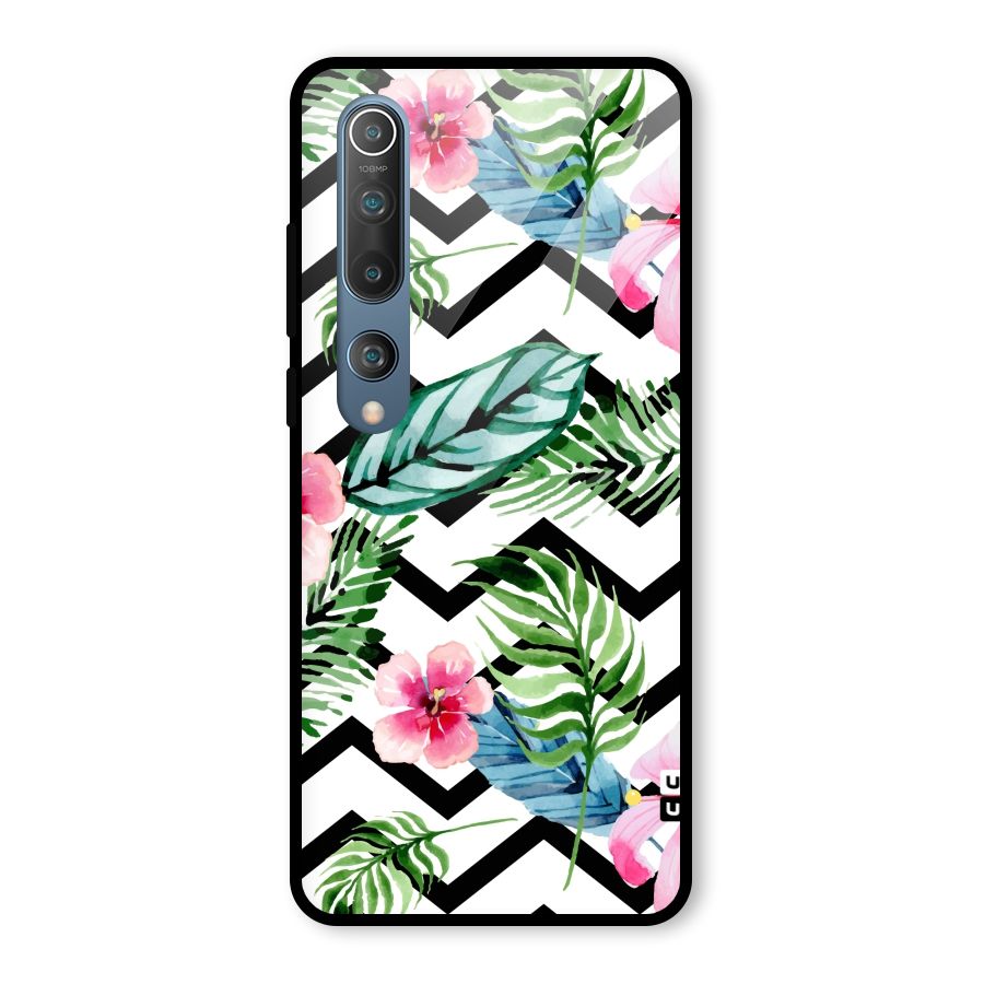Modern Flowers Glass Back Case for Mi 10