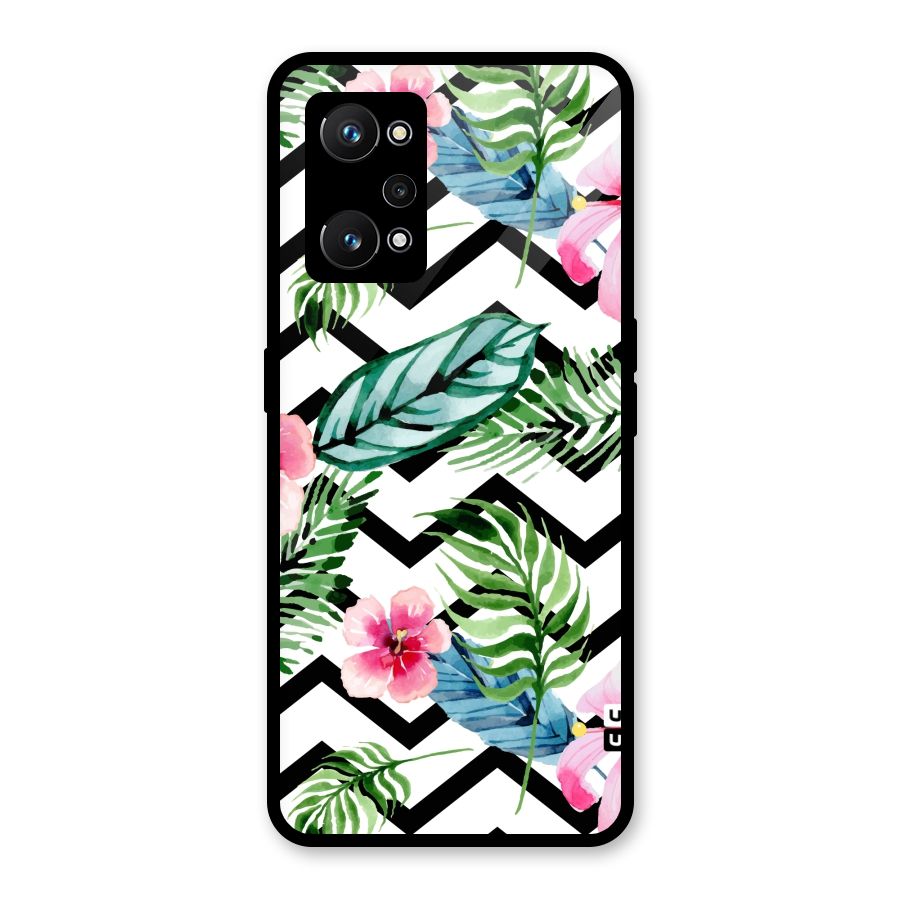 Modern Flowers Glass Back Case for Realme GT Neo 3T