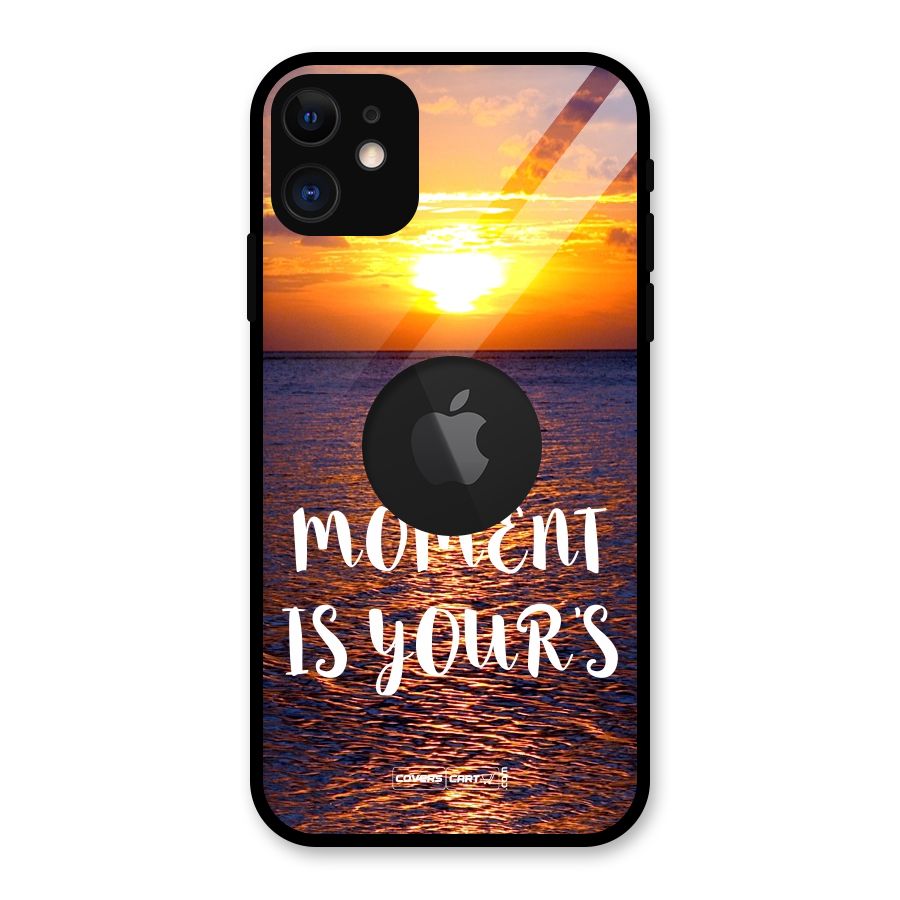 Moments Glass Back Case for iPhone 11 Logo Cut