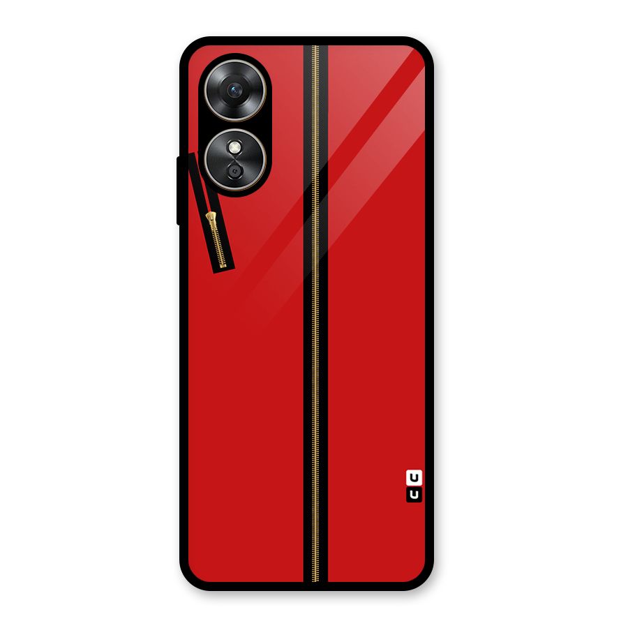 Money Heist Dress Code Minimalist Glass Back Case for Oppo A17
