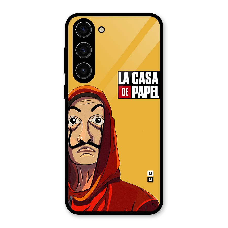 Money Heist La Casa De Papel Glass Back Case for Galaxy S23 Plus
