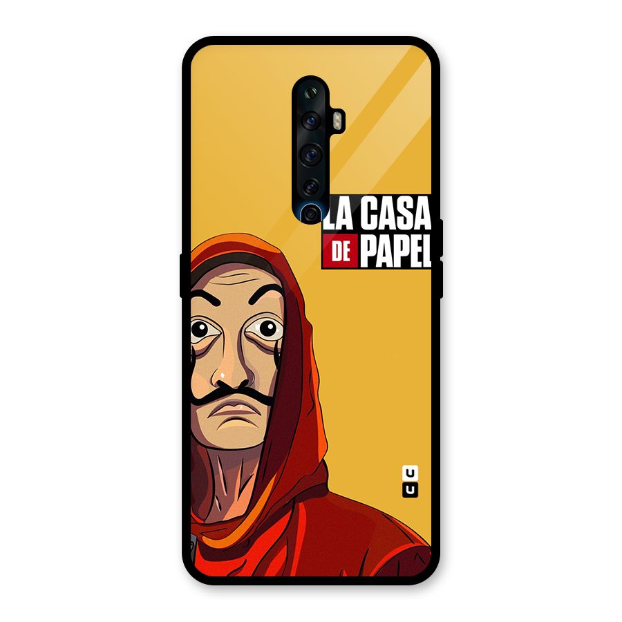 Money Heist La Casa De Papel Glass Back Case for Oppo Reno2 F
