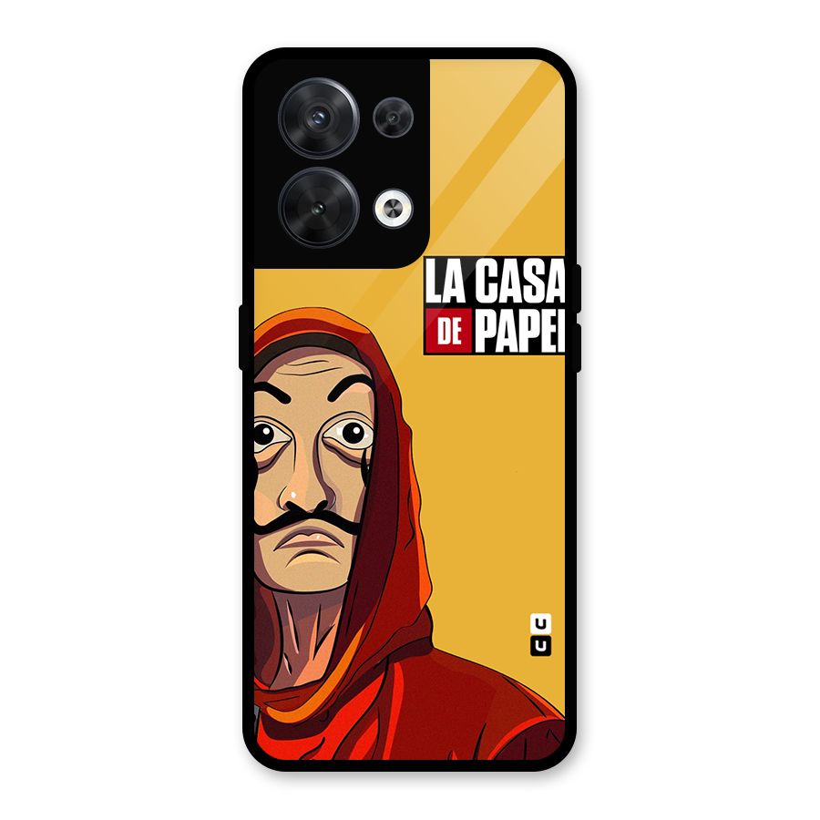 Money Heist La Casa De Papel Glass Back Case for Oppo Reno8 5G