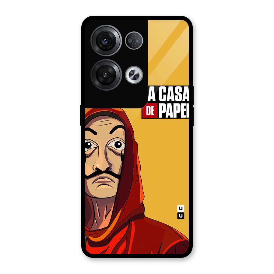 Money Heist La Casa De Papel Glass Back Case for Oppo Reno8 Pro 5G