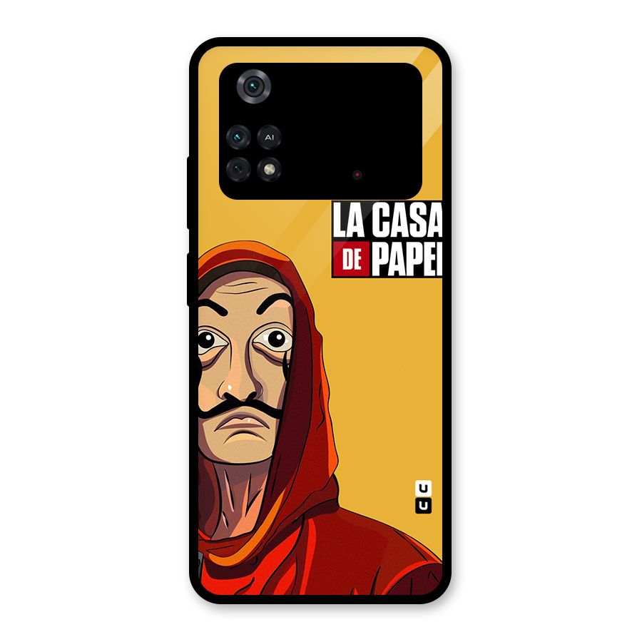 Money Heist La Casa De Papel Glass Back Case for Poco M4 Pro 4G