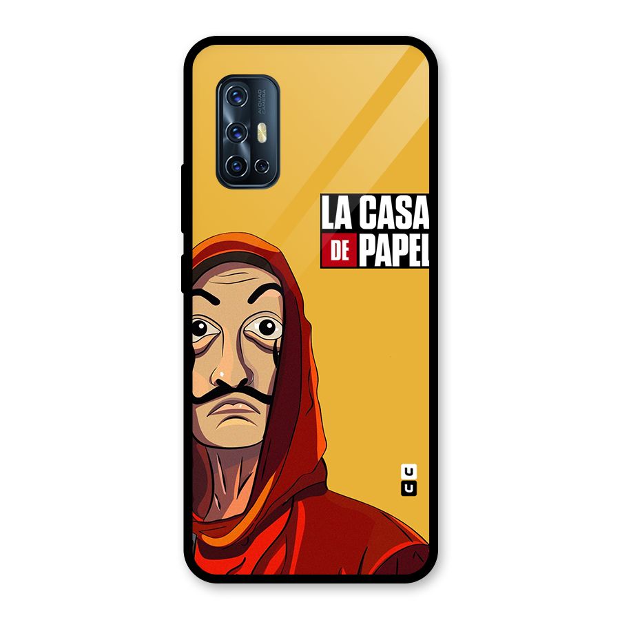 Money Heist La Casa De Papel Glass Back Case for Vivo V17