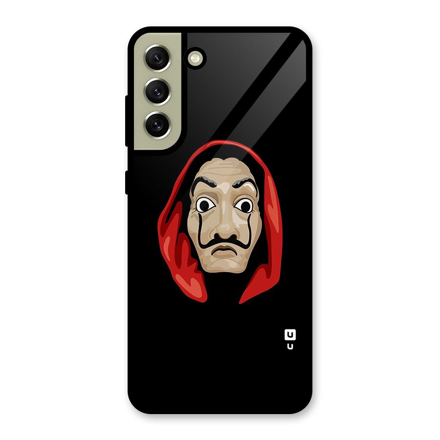 Money Heist Mask Glass Back Case for Galaxy S21 FE 5G