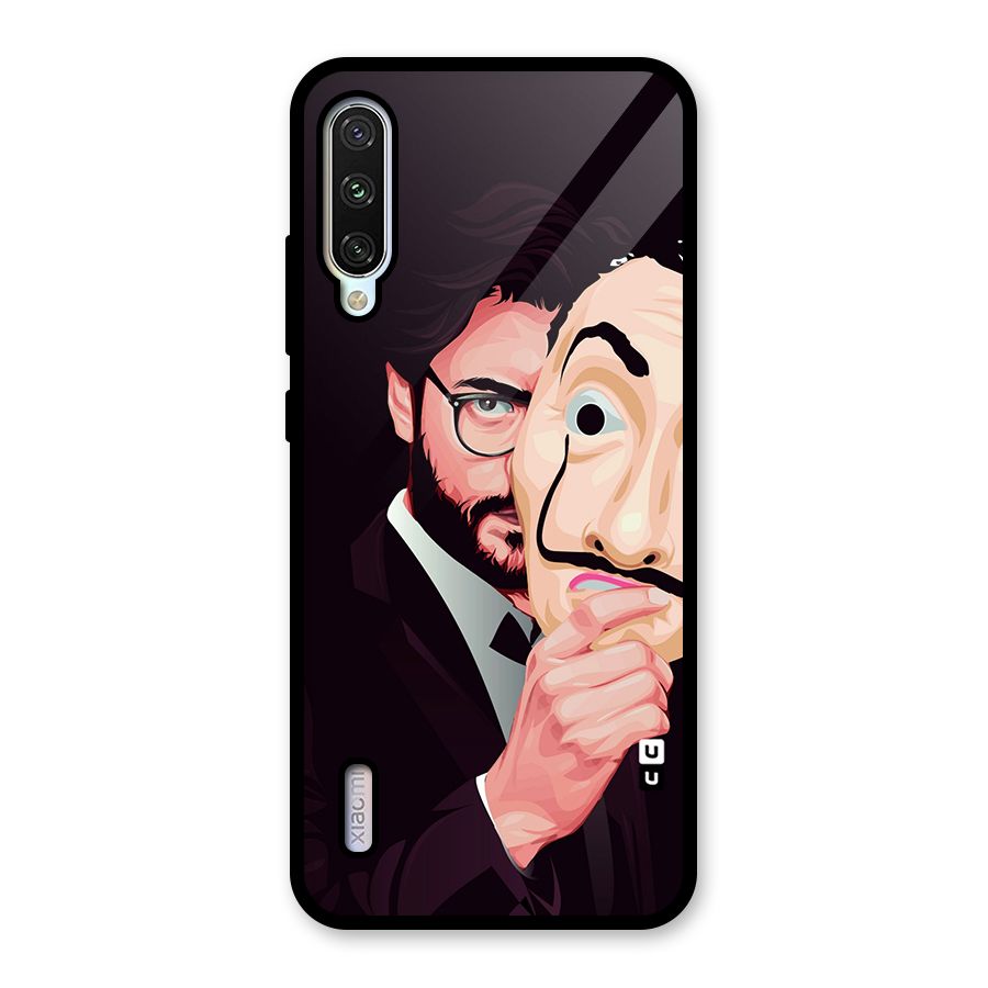 Money Heist Professor Art Glass Back Case for Mi A3