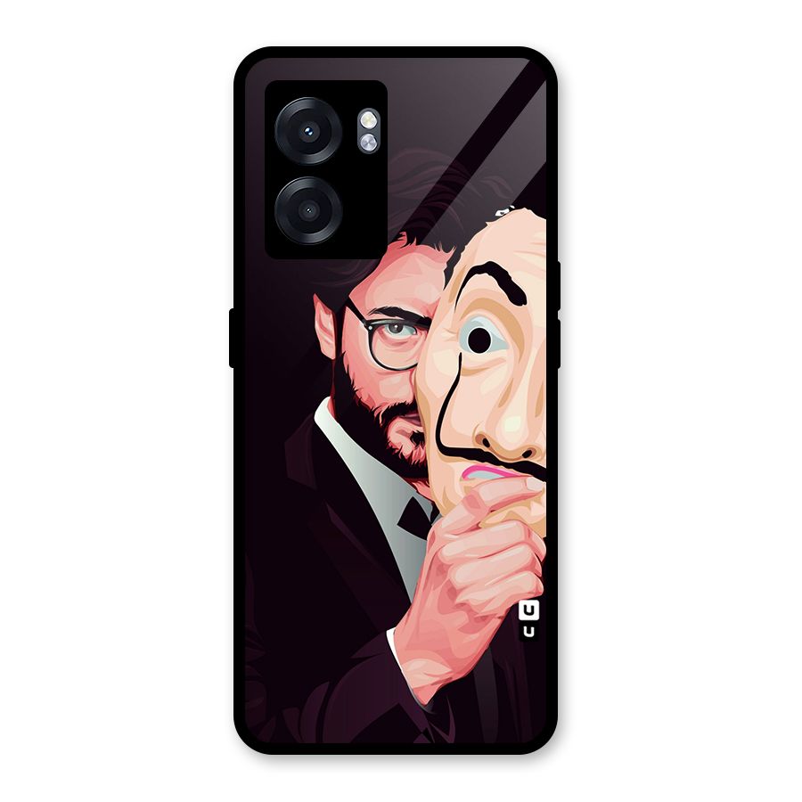 Money Heist Professor Art Glass Back Case for Realme Narzo 50 5G