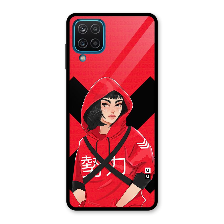 Money Heist Tokyo Digital Art Glass Back Case for Galaxy A12