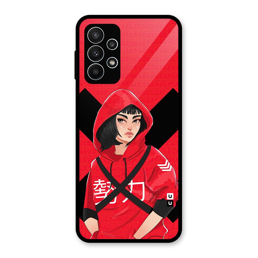 Money Heist Tokyo Digital Art Glass Back Case for Galaxy A23