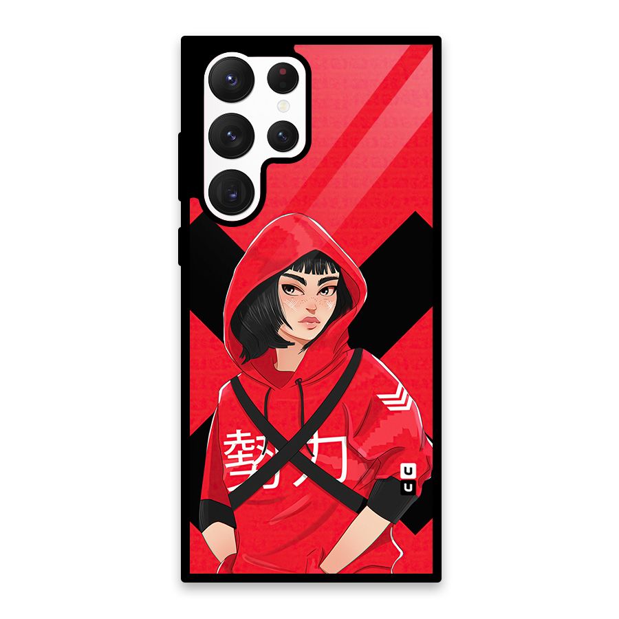 Money Heist Tokyo Digital Art Glass Back Case for Galaxy S22 Ultra 5G