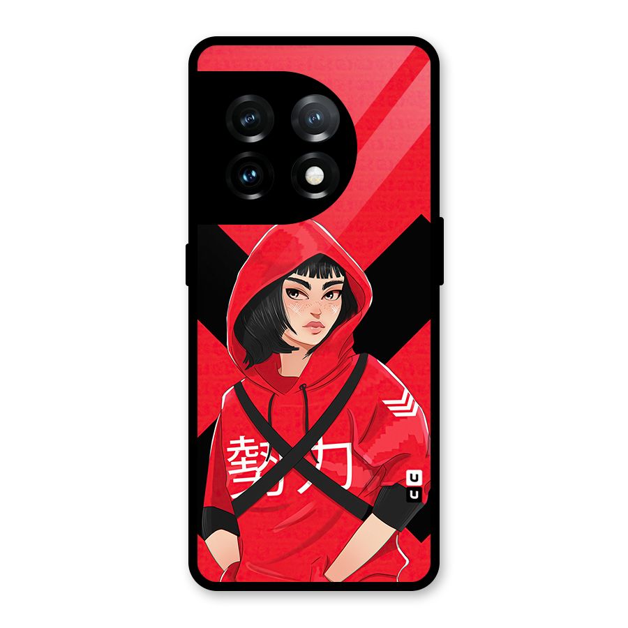 Money Heist Tokyo Digital Art Glass Back Case for OnePlus 11