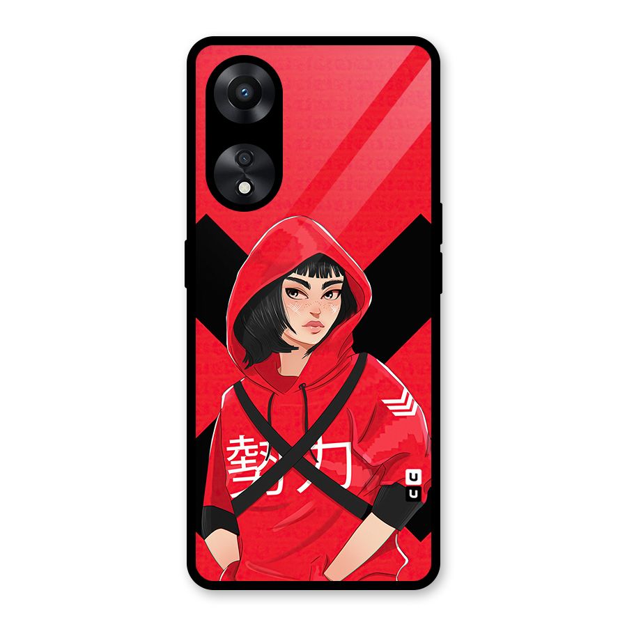 Money Heist Tokyo Digital Art Glass Back Case for Oppo A78