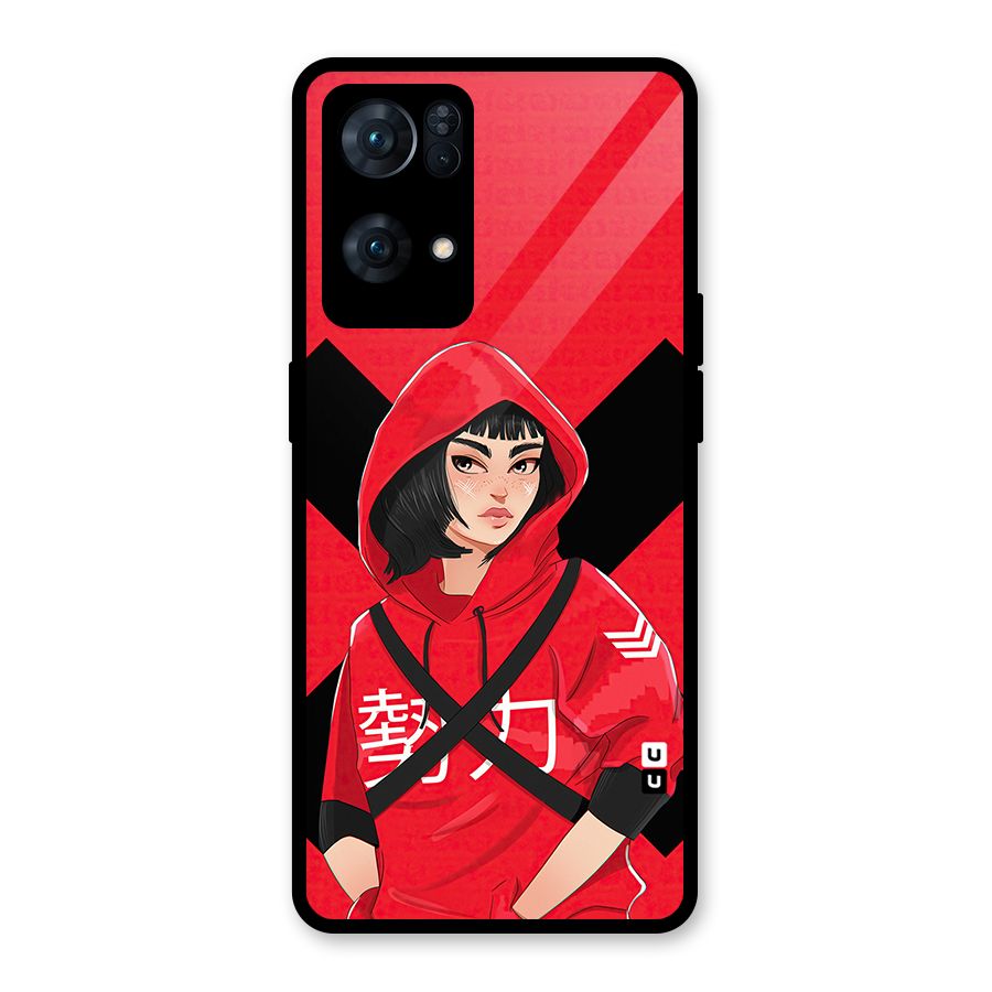 Money Heist Tokyo Digital Art Glass Back Case for Oppo Reno7 Pro 5G