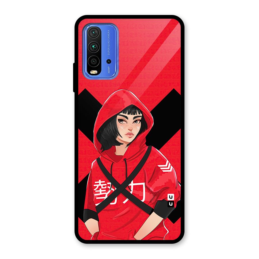 Money Heist Tokyo Digital Art Glass Back Case for Redmi 9 Power
