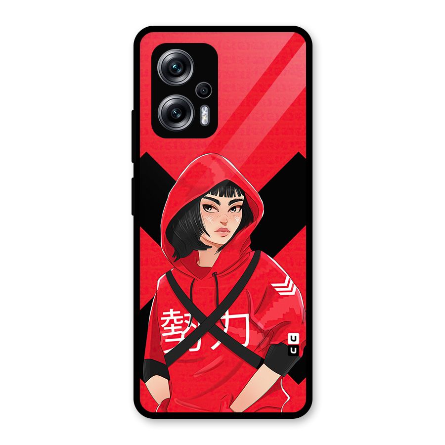 Money Heist Tokyo Digital Art Glass Back Case for Redmi K50i