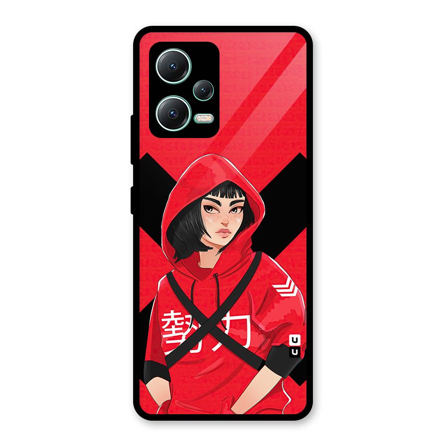 Money Heist Tokyo Digital Art Glass Back Case for Redmi Note 12 5G