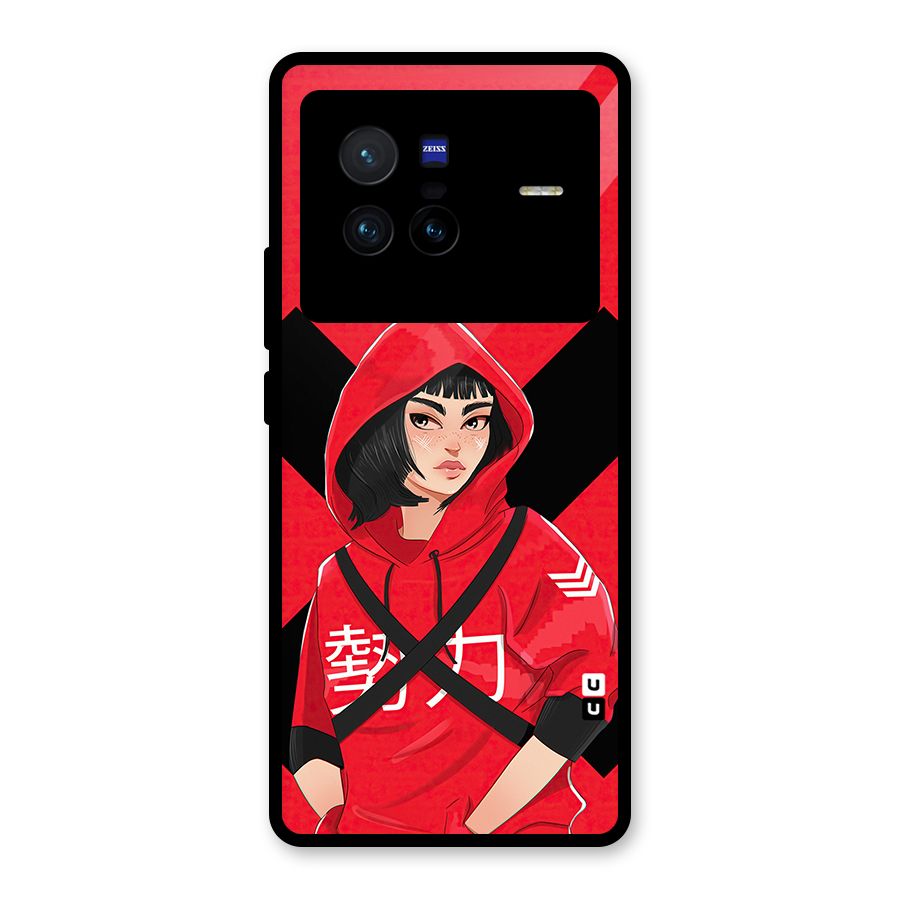 Money Heist Tokyo Digital Art Glass Back Case for Vivo X80