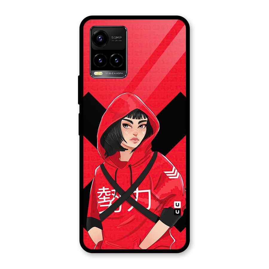 Money Heist Tokyo Digital Art Glass Back Case for Vivo Y21T