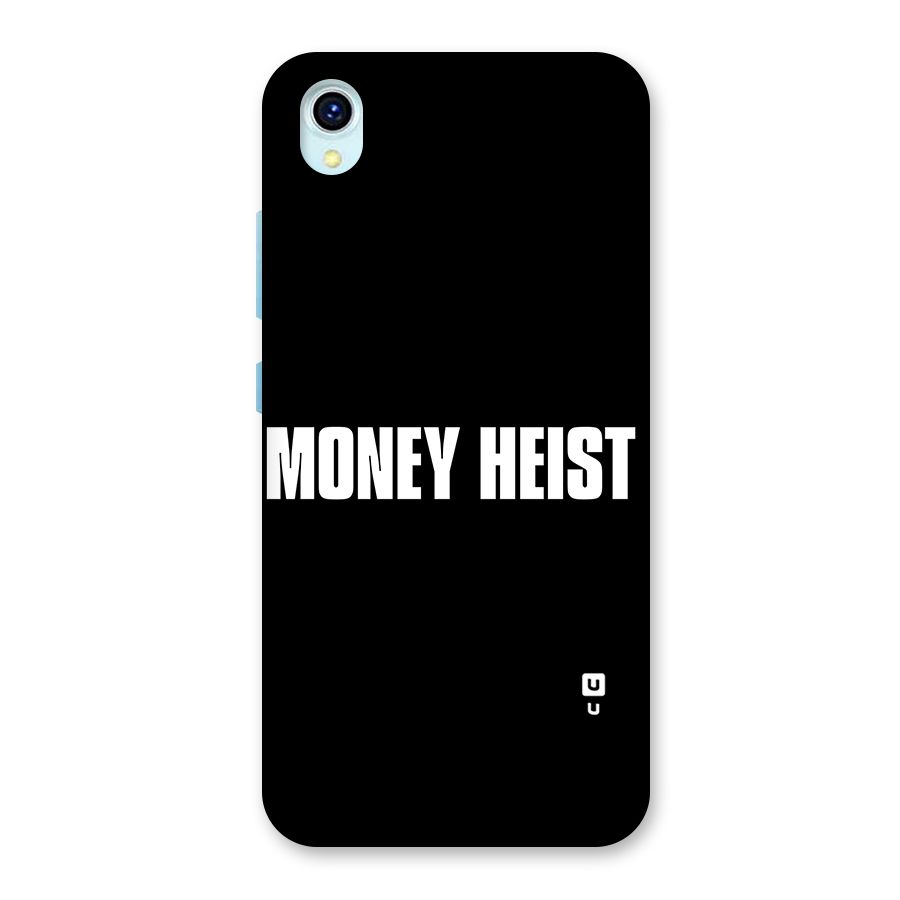 Money Heist Typography Back Case for Vivo Y1s