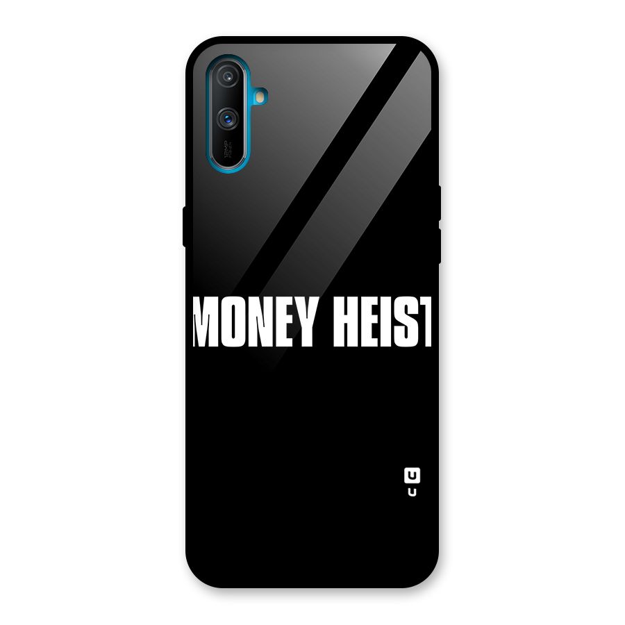Money Heist Typography Glass Back Case for Realme C3